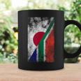 日本と南アフリカの国旗 日本の南アフリカ共和国 コーヒーマグ ギフトのアイデア