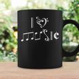 楽譜 音楽 ミュージシャン I Love Music クラシカル ピアノ ギフト コーヒーマグ ギフトのアイデア