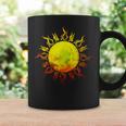 燃える太陽 トライバル タトゥー 宇宙 宇宙 コーヒーマグ ギフトのアイデア