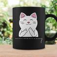 猫 中指 おもしろバッグ コーヒーマグ ギフトのアイデア