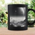 白黒写真 火星月&宇宙写真 コーヒーマグ ギフトのアイデア