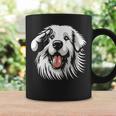 面白いグレート ピレニーズの顔の犬のグラフィック デザイン コーヒーマグ ギフトのアイデア