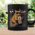 面白いナイトライフ オレンジ 猫 飲酒 ダイエット ドリンク サングラス コーヒーマグ ギフトのアイデア