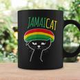 面白い猫 ユーモア ラスタ Jamaicat ジャマイカ 旗 かっこいい 男 猫 コーヒーマグ ギフトのアイデア