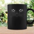 黒猫 顔 グラフィックデザイン 面白い猫 ハロウィンコスチューム コーヒーマグ ギフトのアイデア