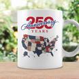 250年の独立記念日 愛国心が強い250周年 アメリカ コーヒーマグ ギフトのアイデア