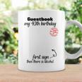 40th Birthday Man Woman Guest Book Party Round Birthday Graphic Print Coffee Mug Gifts ideas