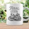 Book Lover Bookworm Feral Readers Club Raccoon Opossum Premium Tri-Blend Graphic Print Coffee Mug Gifts ideas