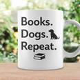 Books Dogs Repeat Shirt Dog Lover Book Lover T-Shirt Graphic Print Coffee Mug Gifts ideas