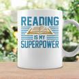Books Reading My SuperPower Great Idea Art Literature Premium Graphic Print Coffee Mug Gifts ideas
