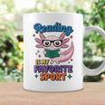 Cute Axolotl Reads Books Reading Is My Favorite Sport Book Graphic Print Coffee Mug Gifts ideas
