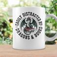 Easily Distracted By Dragons & Books Graphic Print Coffee Mug Gifts ideas