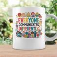Everyone Communicates Differently Book Kids Teacher Graphic Print Coffee Mug Gifts ideas