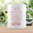 I Fall For The Characters WCrowns Fantasy Book Lover Tee Premium Tri-Blend Graphic Print Coffee Mug Gifts ideas