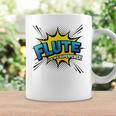 Flute Is My Superpower Flautist Comic Book Style Graphic Print Coffee Mug Gifts ideas