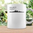 Hms レナウン イギリス巡洋戦艦のシルエットのインフォ グラフィック コーヒーマグ ギフトのアイデア