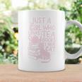 Just A Girl Who Loves Tea Books & Her Cat Cute Tea Drinker Graphic Print Coffee Mug Gifts ideas