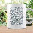 Just One More Chapter Blue Book Lover Reading Quote Graphic Print Coffee Mug Gifts ideas