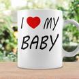 I Love My Baby ブラック コーヒーマグ ギフトのアイデア