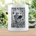 Read In Peace Book Lover Bookworm Skeleton Book Lover Graphic Print Coffee Mug Gifts ideas