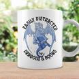 Reading Easily Distracted By Dragons & Books Lover Bookworm Graphic Print Coffee Mug Gifts ideas