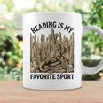Reading Is My Favorite Sport Dragon Book Lover Bookworm Graphic Print Coffee Mug Gifts ideas