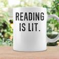 Reading Is Lit English Teacher Book Lovers Graphic Print Coffee Mug Gifts ideas
