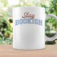 Stay Bookish Retro Varsity Librarian Book Reader Graphic Print Coffee Mug Gifts ideas