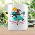 Waiehu Beach Hawaii、サーフィンサーフボードレトロ コーヒーマグ ギフトのアイデア