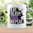 Yaoi Eat Sleep Repeat Manga Anime Book Premium Tri-Blend Graphic Print Coffee Mug Gifts ideas