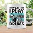 Yeah I Play Drums Drummer Play Drumming コーヒーマグ ギフトのアイデア