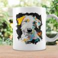 アイリッシュウルフハウンド 犬 モチーフ ペット 青い目 アイリッシュウルフハウンド コーヒーマグ ギフトのアイデア