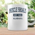 アラバマ州マッスルショールズアラバマ州ヴィンテージスポーツエスタブリッシュドネイビーデス コーヒーマグ ギフトのアイデア