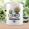オランダの風車 チューリップフィールド オランダ 春の花 バイク コーヒーマグ ギフトのアイデア