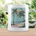 ヤシの木 ヤシの木 ビーチ 海 太陽 休暇 休暇 夏 コーヒーマグ ギフトのアイデア