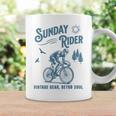 レトロ サイクリング サイクリスト 自転車 バイク サンデー ライド クラブ レース コーヒーマグ ギフトのアイデア