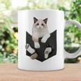 猫好き ラグドール 猫 ポケット入り コーヒーマグ ギフトのアイデア