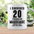 結婚20周年記念 カップル 妻 夫 裏面 コーヒーマグ ギフトのアイデア