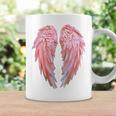 背面にグラフィックデザインの天使の羽。 コーヒーマグ ギフトのアイデア