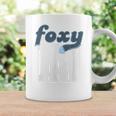 面白いフォクシーお父さんレトロ ビンテージ デザイン コーヒーマグ ギフトのアイデア