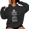 Keep Calm And Drink Craft Beer Beer Lover レディースパーカー