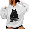Annoyed Cat Dismissedarcastic Rolling Eyes カワイイキャット レディースパーカー