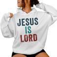 Jesus Is Lord – Christian Faithintage Born-Again Graphic レディースパーカー