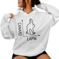Wittgenstein Rabbit Duck Philosopher レディースパーカー