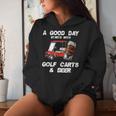 A Good Daytarts With Golf Carts And Beer 面白いゴルフ レディースパーカー 彼女への贈り物