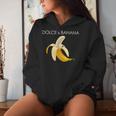 Dolce And BananaCute Graphic Banana レディースパーカー 彼女への贈り物