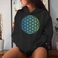 Flower Of Life 宇宙のポジティブなエネルギー フラワーオブライフ 長袖tシャツ レディースパーカー 彼女への贈り物