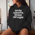 Only Users Lose Drugs ヴィンテージ E-Boy E-Girl 美学 レディースパーカー 彼女への贈り物