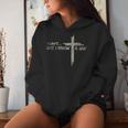 Vintage Retro Style I Cant But I Know A Guy Christian Jesus Women Hoodie Gifts for Her