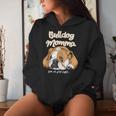 かわいいイングリッシュブルドッグ Momma Bullie Love At Firstight レディースパーカー 彼女への贈り物